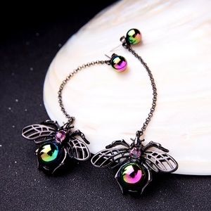 New long insect drop earrings